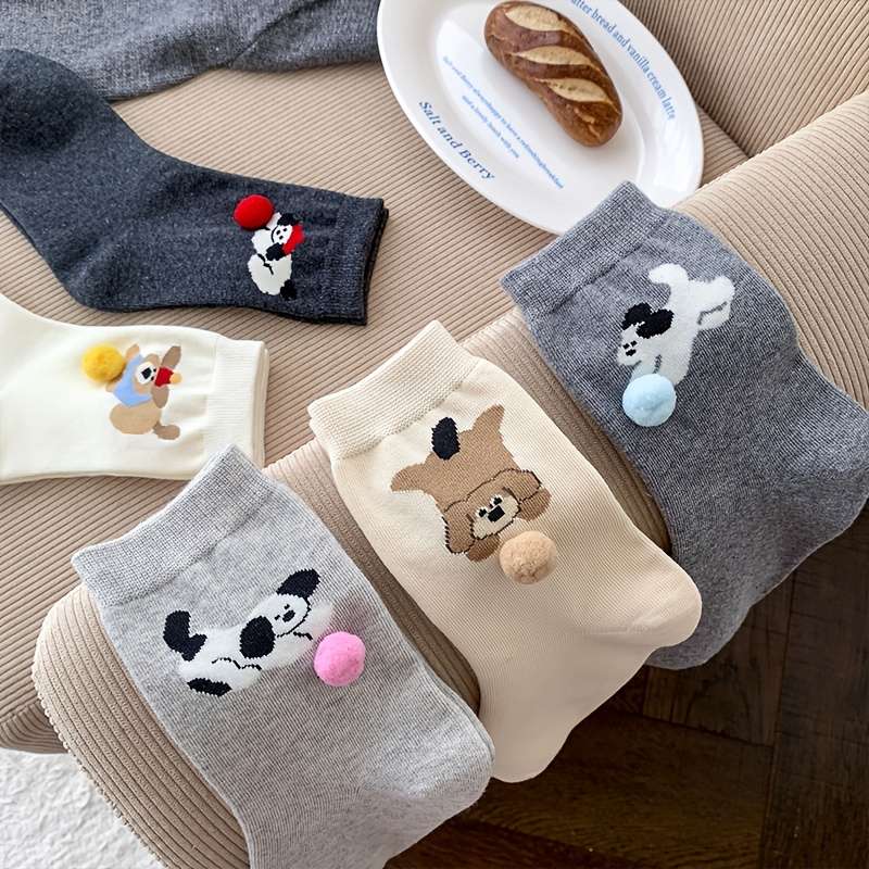 Women S Socks Color Five Pairs Size Asian Onesize