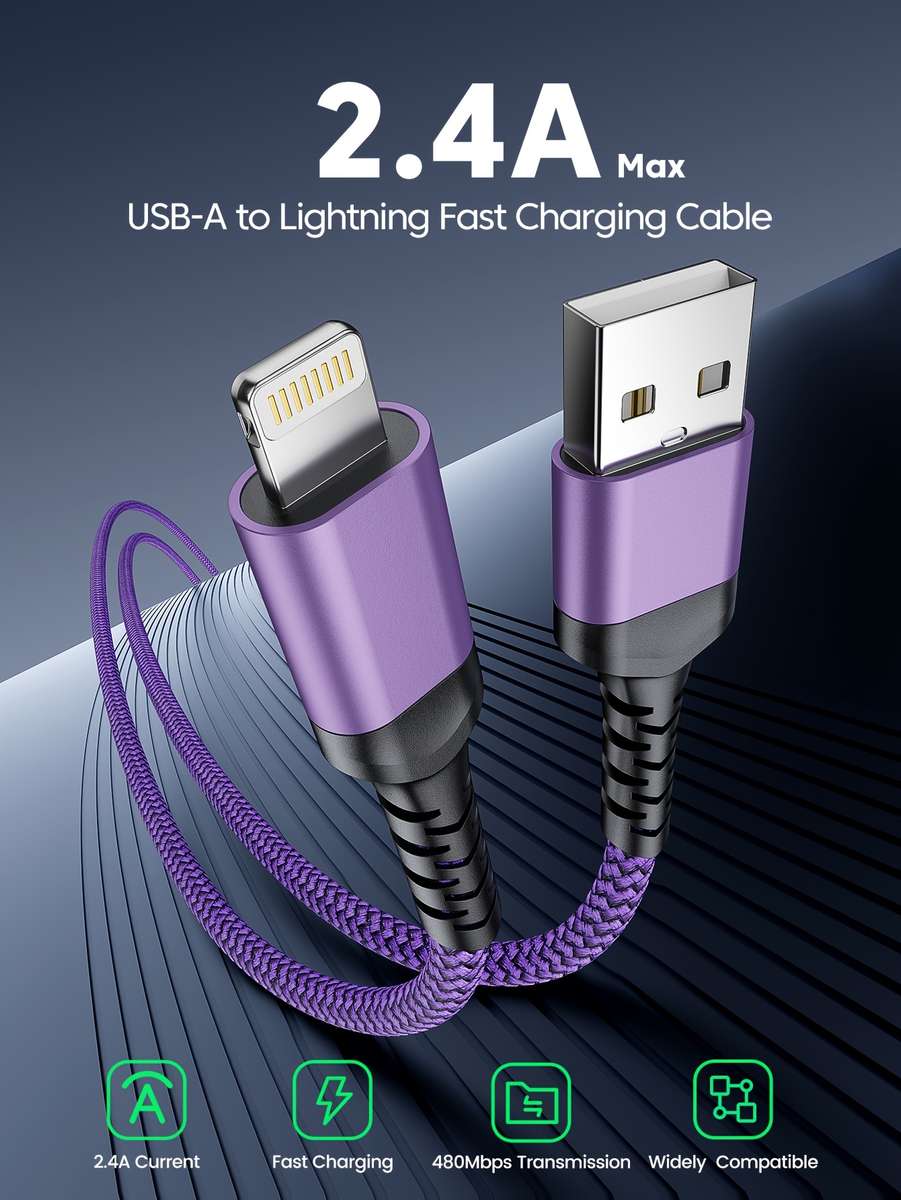 Charging Cable Color Red Model3M   10Ft