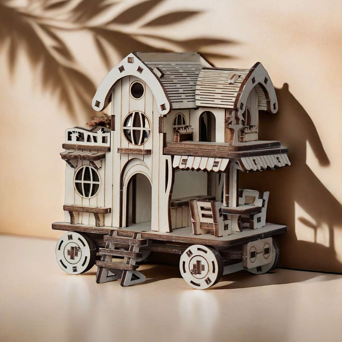 Building Toy Architectural Model Toy Set Color Yellow