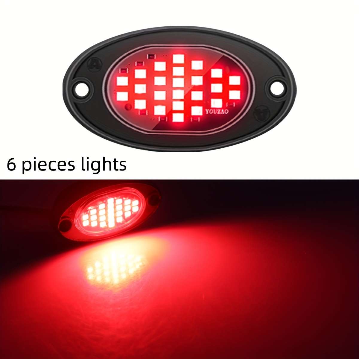 Car Lights Items 6Pcsblue