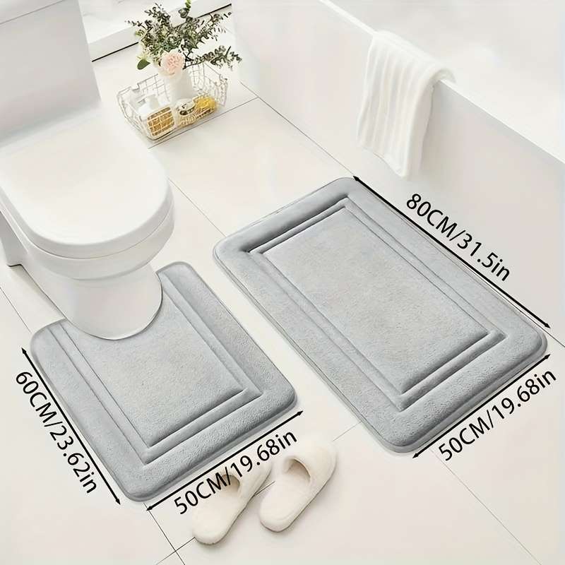 Floor Mats Color Black Size 40X60Cm Add 40X50Cm U Shape