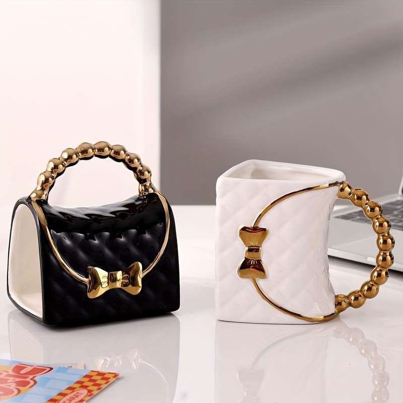 Water Cup Model Ceramic Bag Cup Black