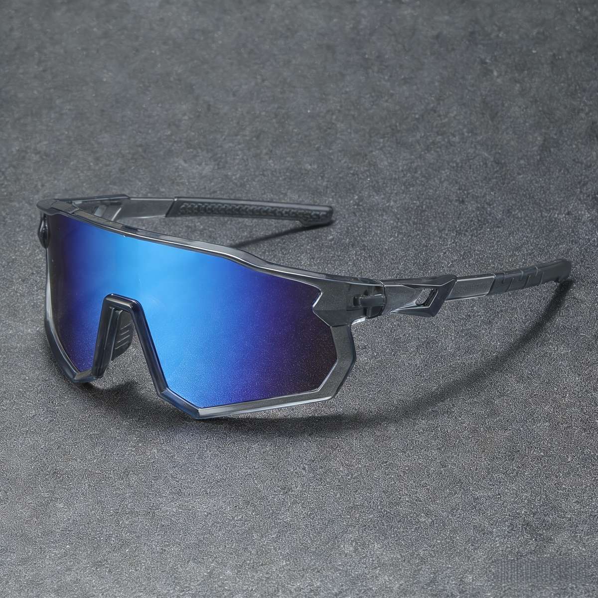 Cycling Glasses Color Black Frame Red Coating