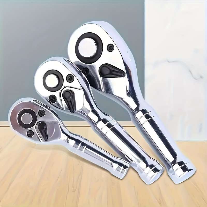 Short-Handle Quick-Release Ratchet Wrench