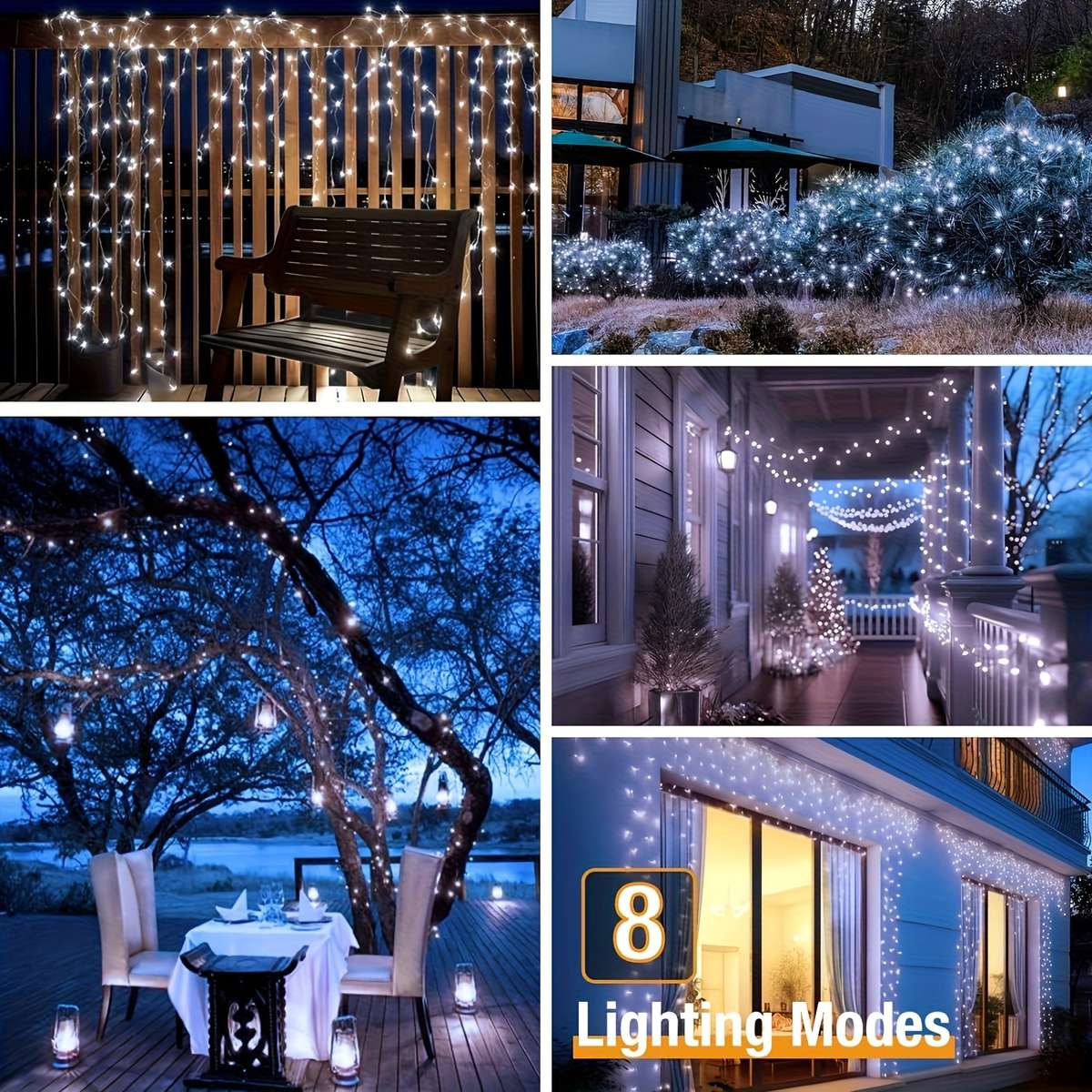 Blue 7m 50led Outdoor Solar Light