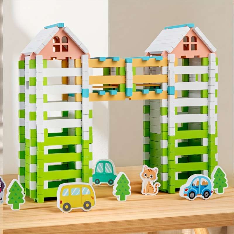 Building Toy Architectural Model Toy Set Items Mortise And Tenon Building Blocks