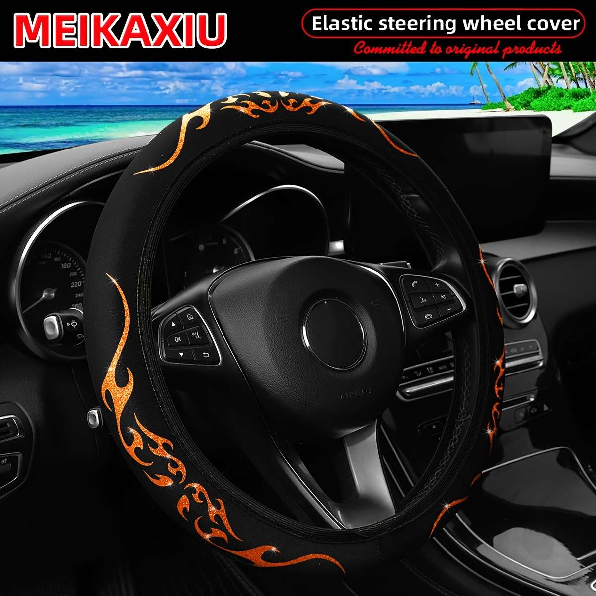 Car Steering Wheel Cover Purple