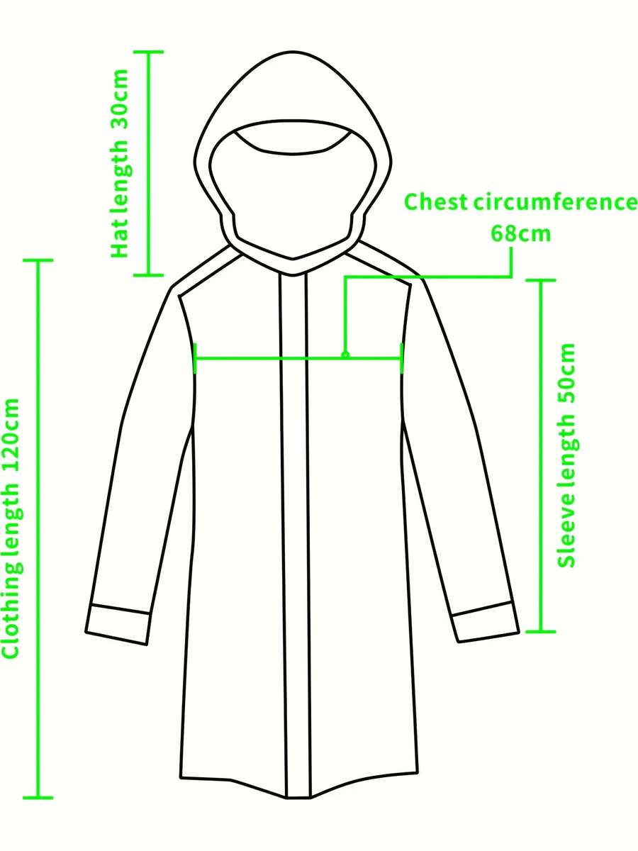Raincoat Mixed Colors Size Onesize