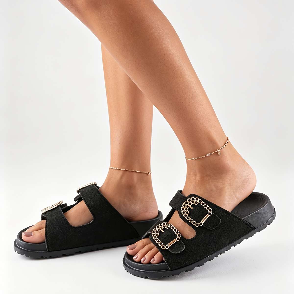Sandals Color Black Size Uk 9 Wide