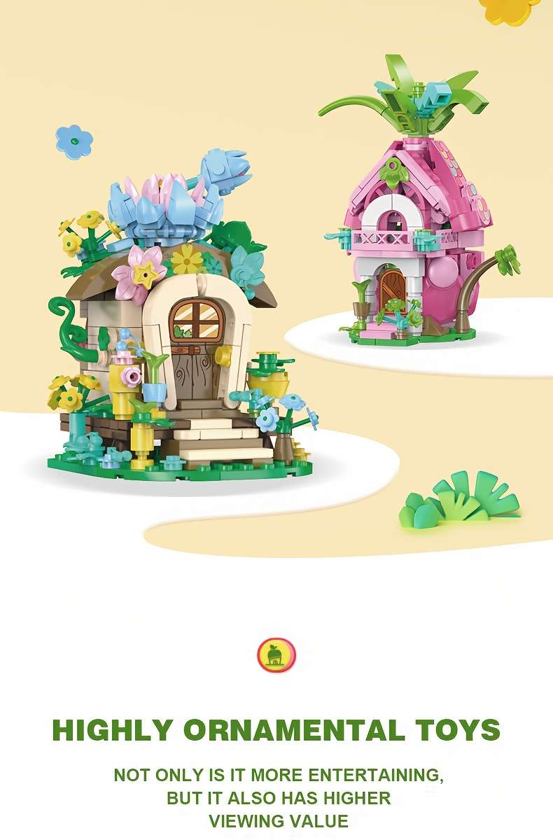 Building Toy Architectural Model Toy Set Style Baiziyuan  96014