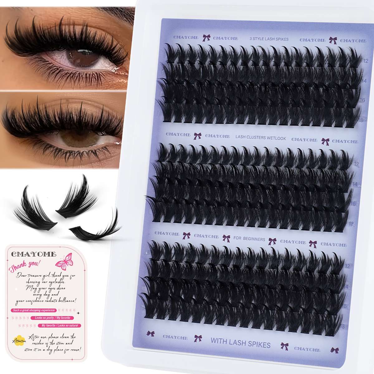 False Eyelashes Model Diy Set 1048 Greeting Card