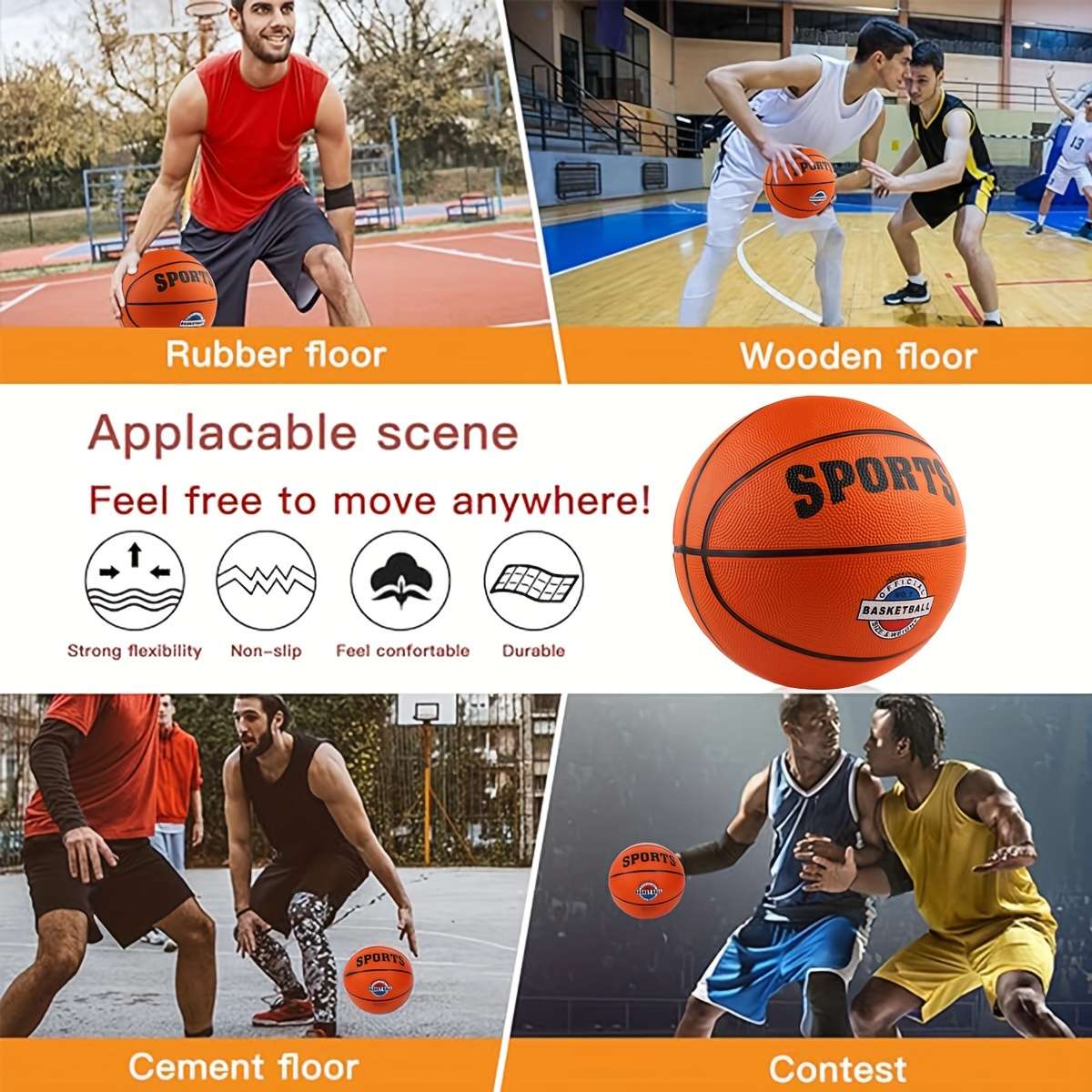 Basketball Color Orange Modelno 3