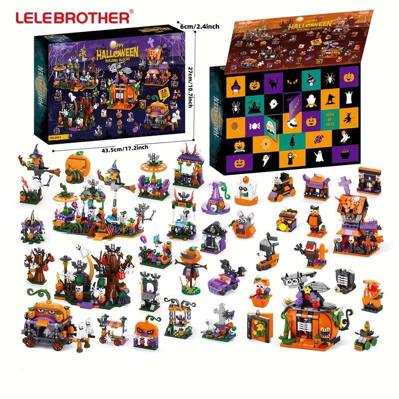 Building Toy Architectural Model Set Halloween Blind Box Edition 1057Pcs