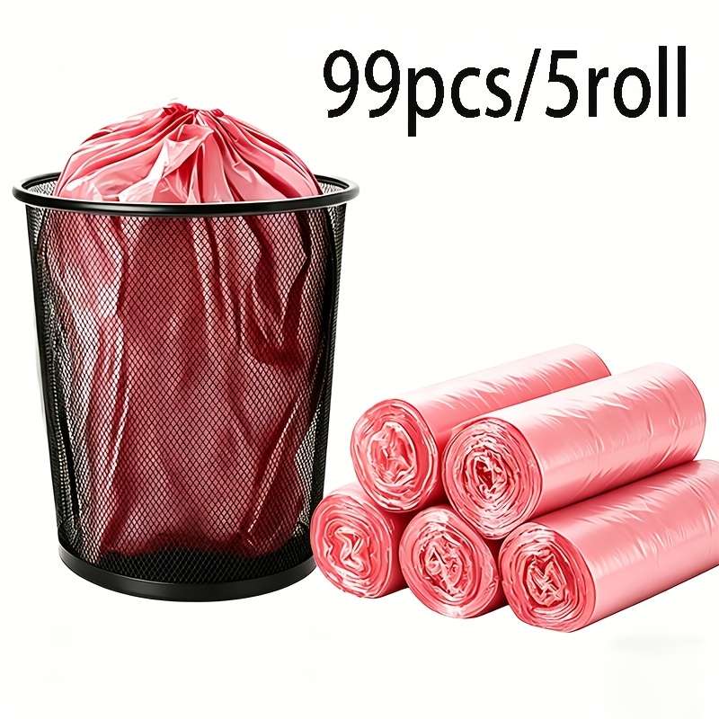 Trash Bagred 99 Pieces5 Rolls
