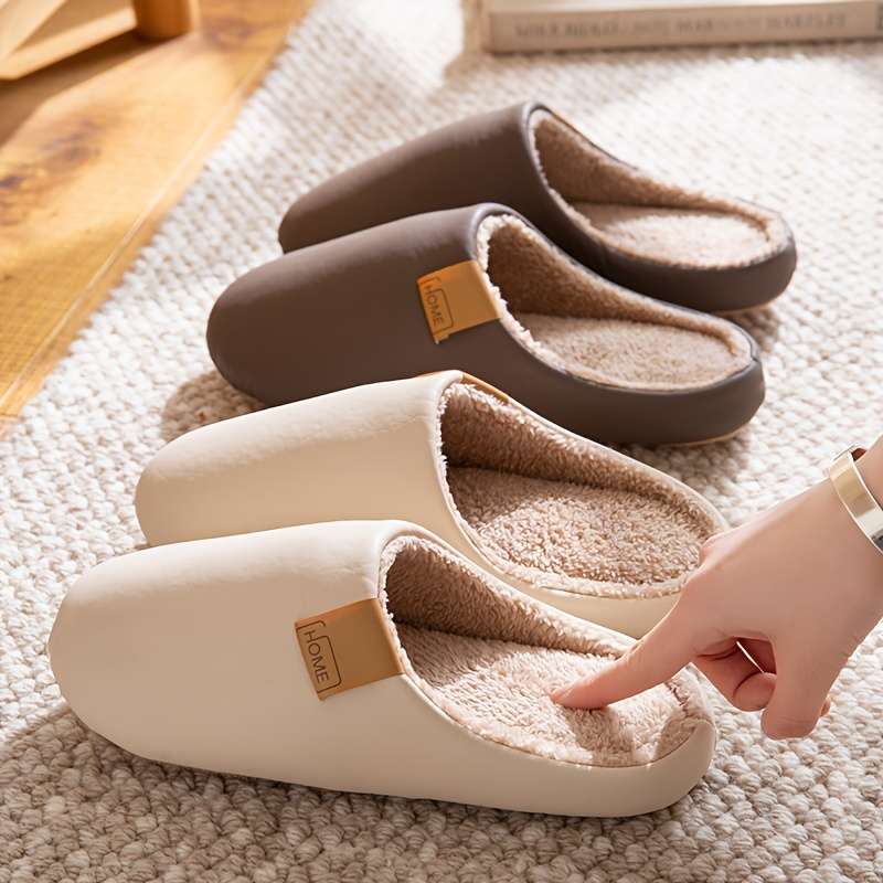 Cotton Slippers Color Rust Sizeuk 6.5-7