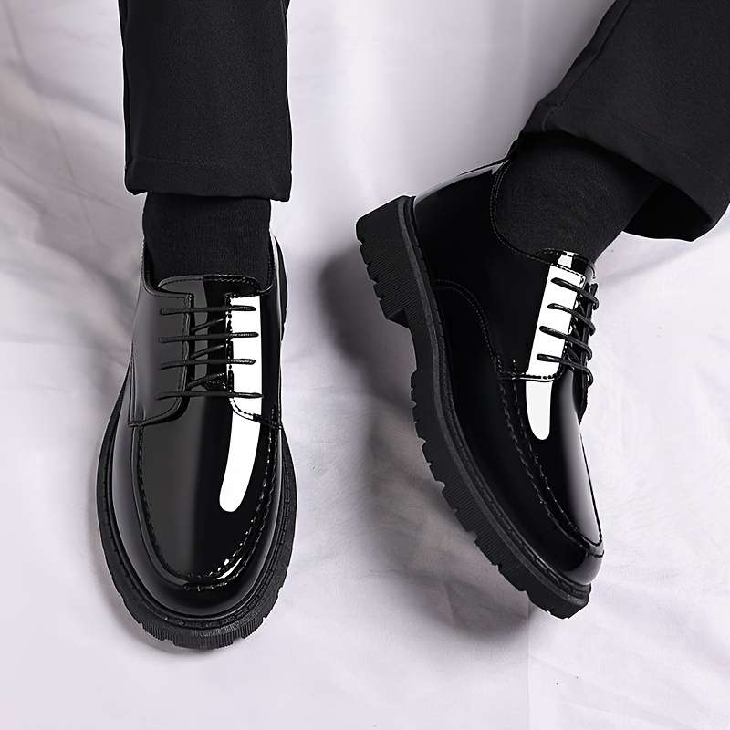 Mens Leather Shoes Color Black Sizeuk 8