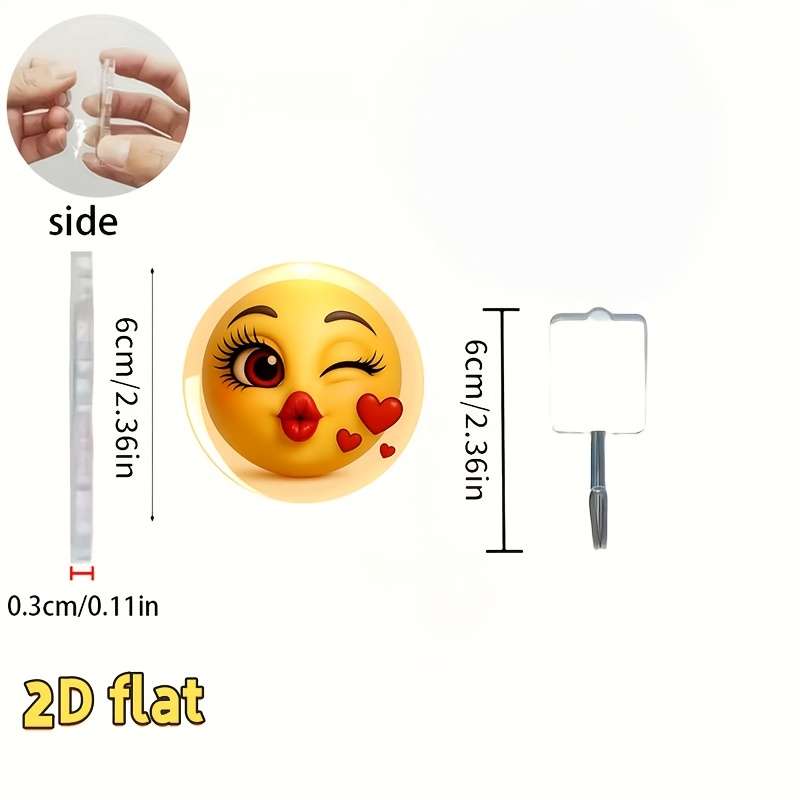 2Dflat 1 Cute Pattern Design Auxiliary Hook Minimalist Style