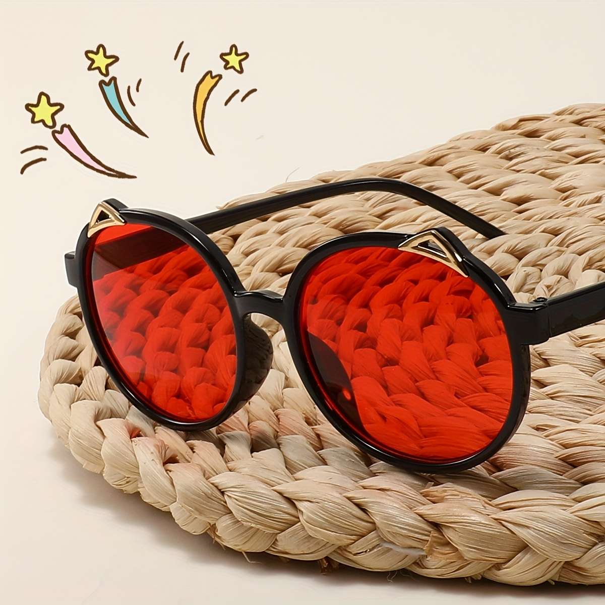Kids Glasses Color Transparent Tea