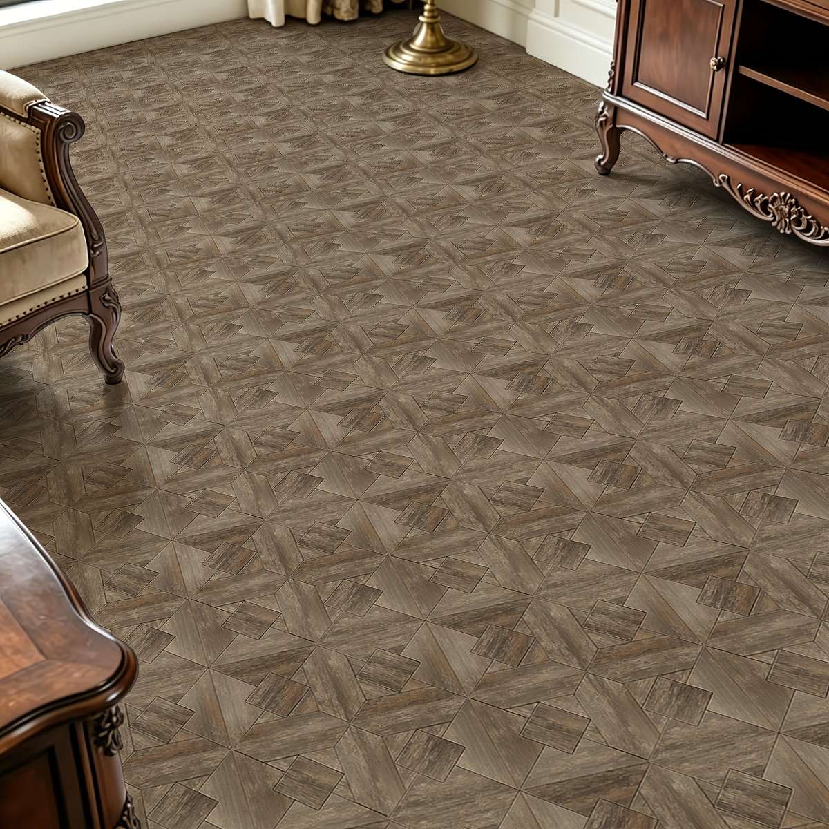Self Adhesive Floor Stickers 40Cm*120Cm*S Wood Grain