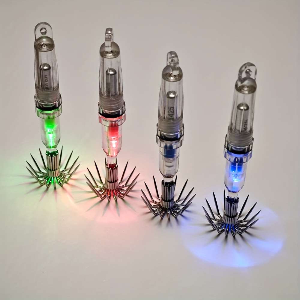 2pcs Squid Lures Fishing Lures with Sharp Hooks Night Fishing Octopus Lures