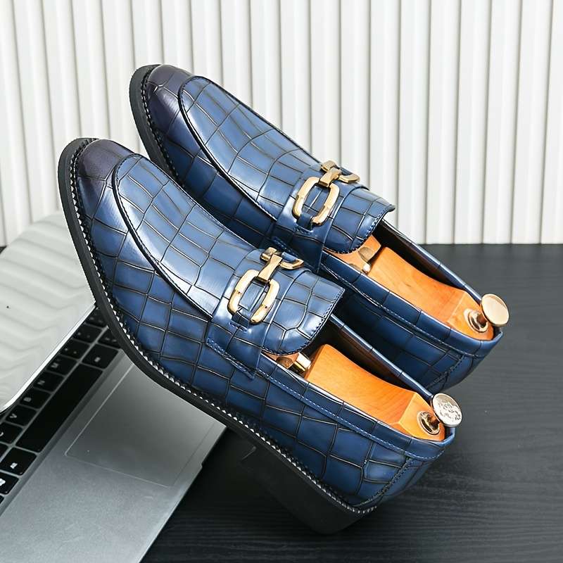 Mens Leather Shoes Color Blue Sizeuk 7