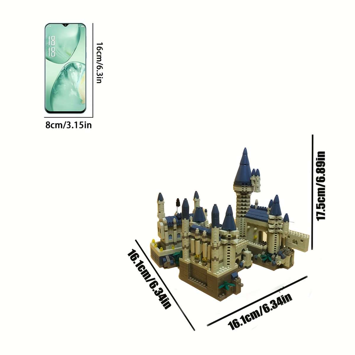 Building Toy Architectural Model Toy Set Model Castle 1100Pcs