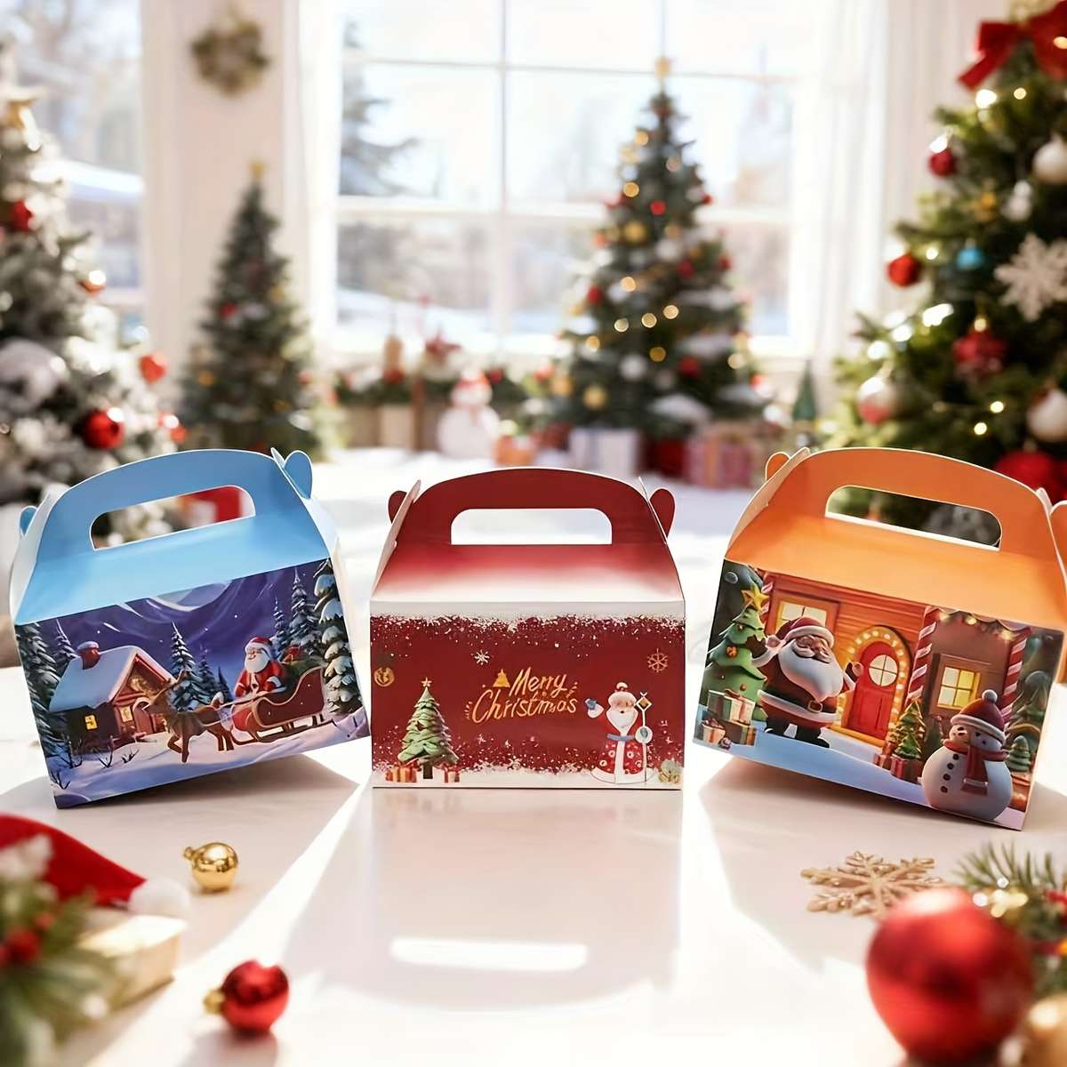 Christmas Gift Boxes Color Blue 20Pcs 16.0X9.4X9.4Cm