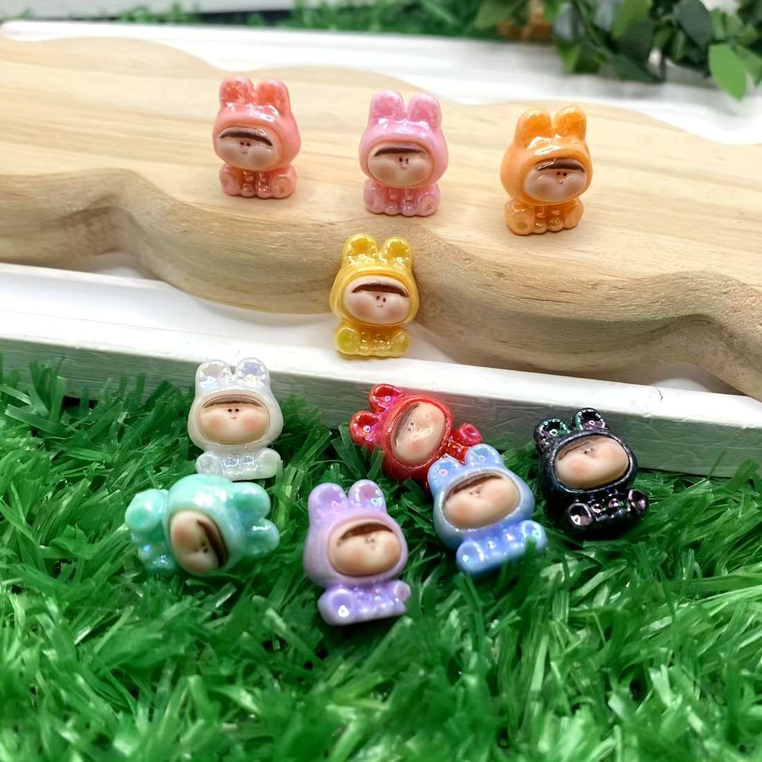 Car Interior Decor Items 7Pcs Mixed Color Three Dimensional Figures