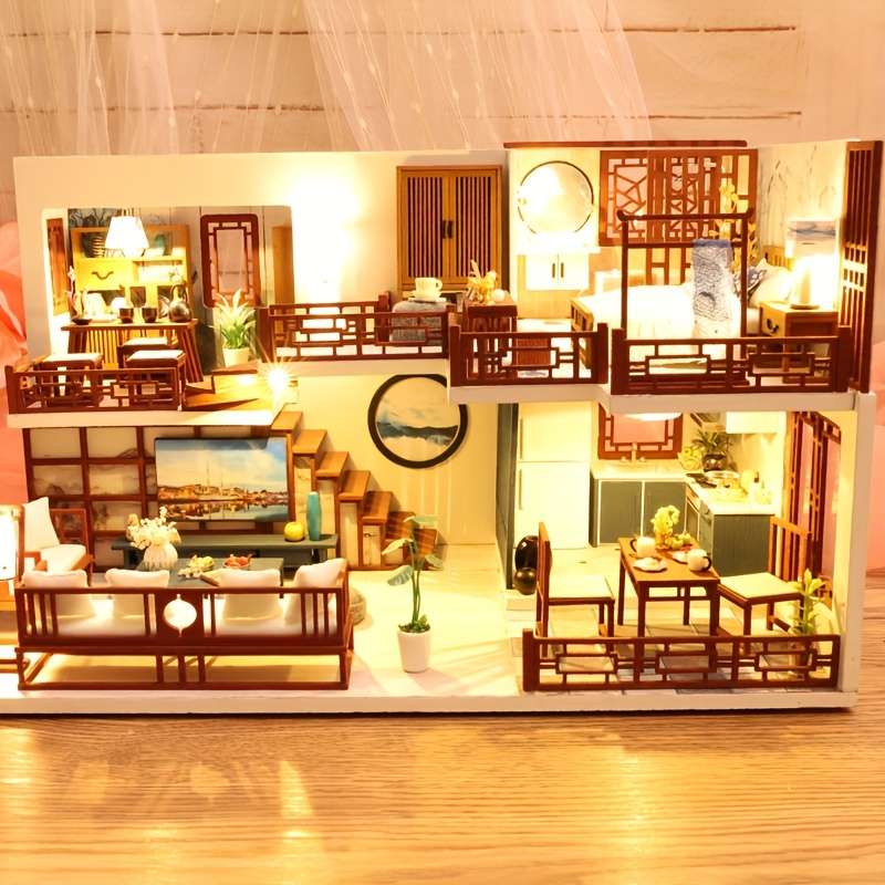 Building Toy Architectural Model Toy Set Style Quiet Good Time