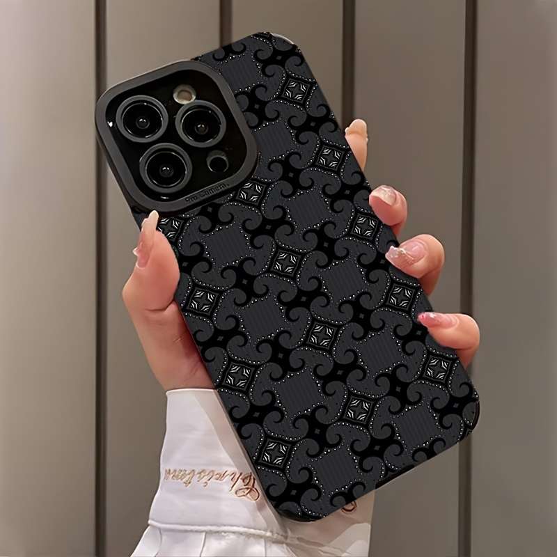 1Pc Mixed Color  For iPhone 11 Pro Retro Texture Pattern Phone Case
