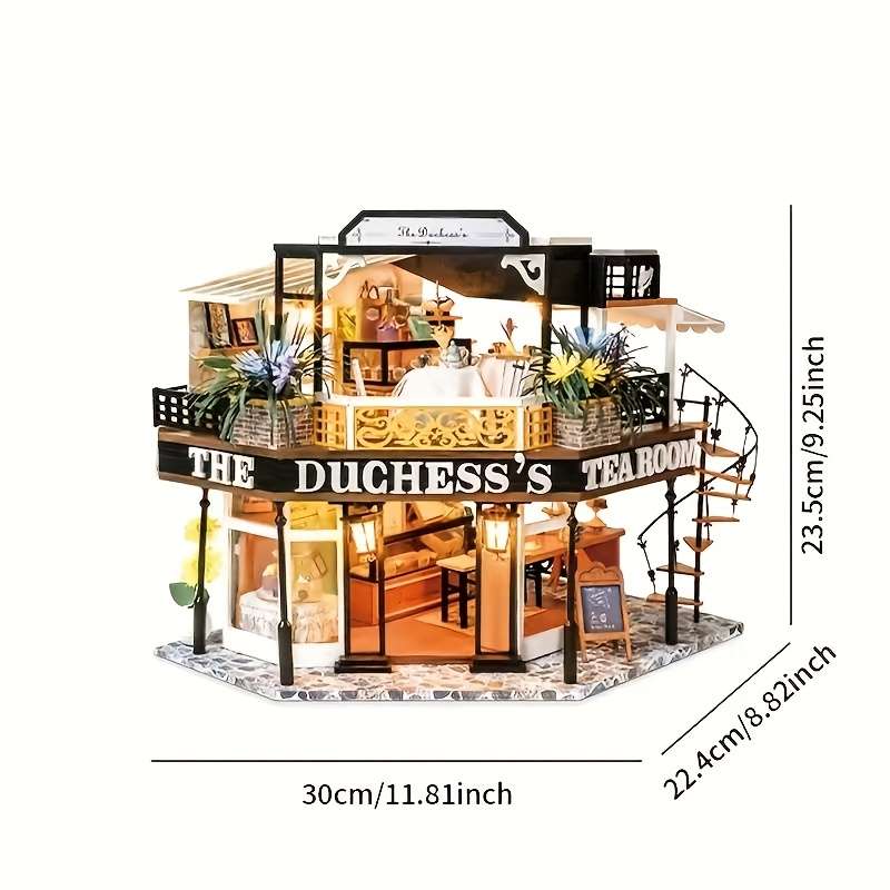 Building Toy Architectural Model Toy Set Model Simple Tea Room