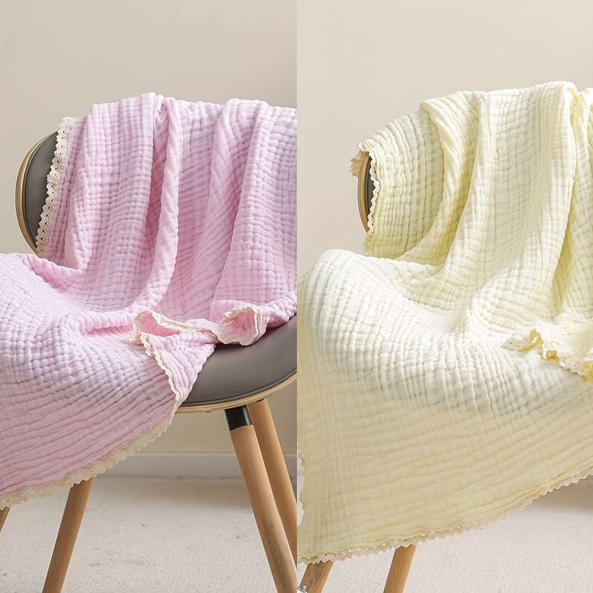 Bath Towel Color 2Pcs Blue    Light Green