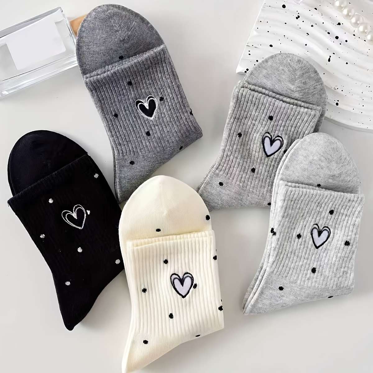 Women S Socks Color Mixed Color5 Pairs Size Onesize