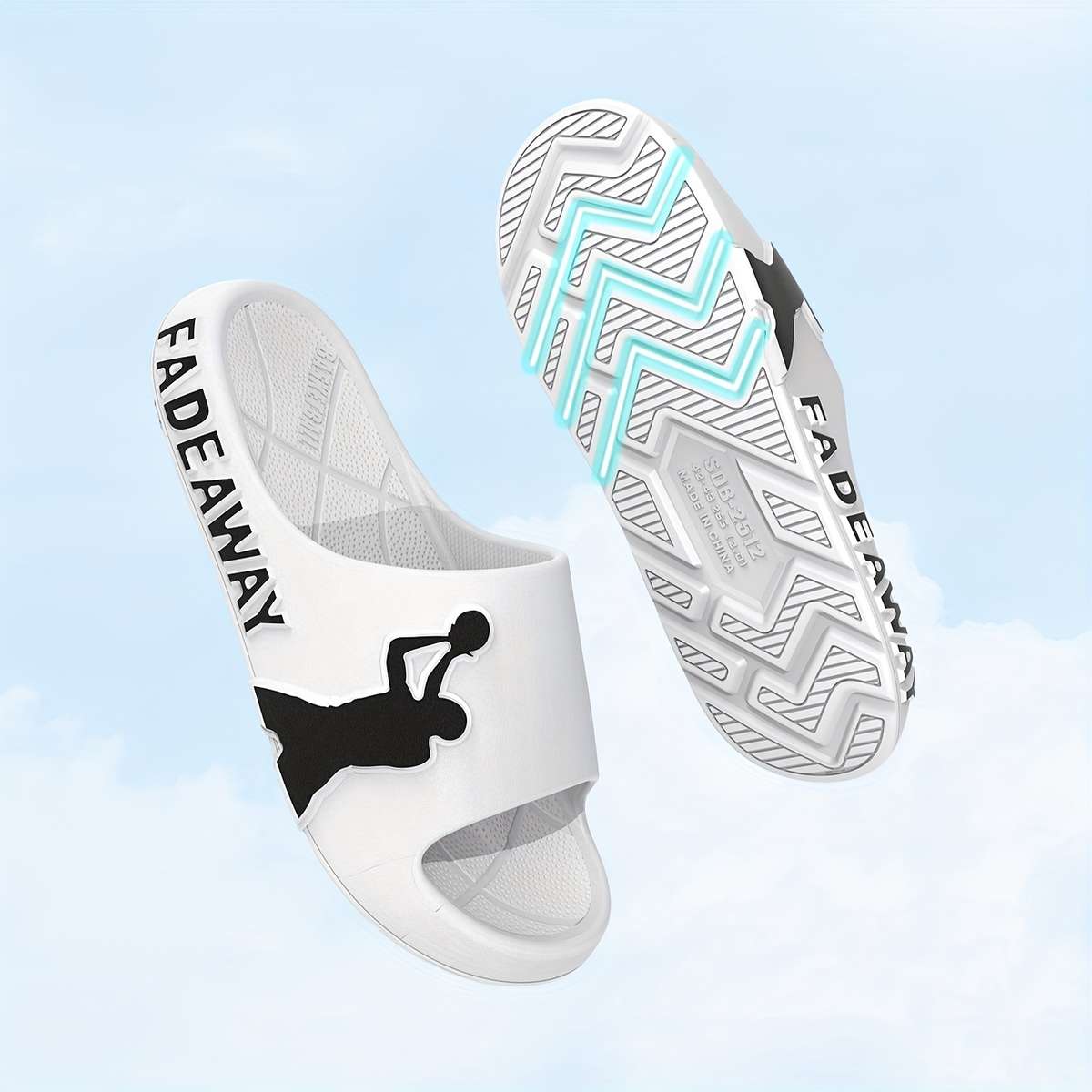 Men Slippers Summer Style Black Size Uk 9.5 To 10