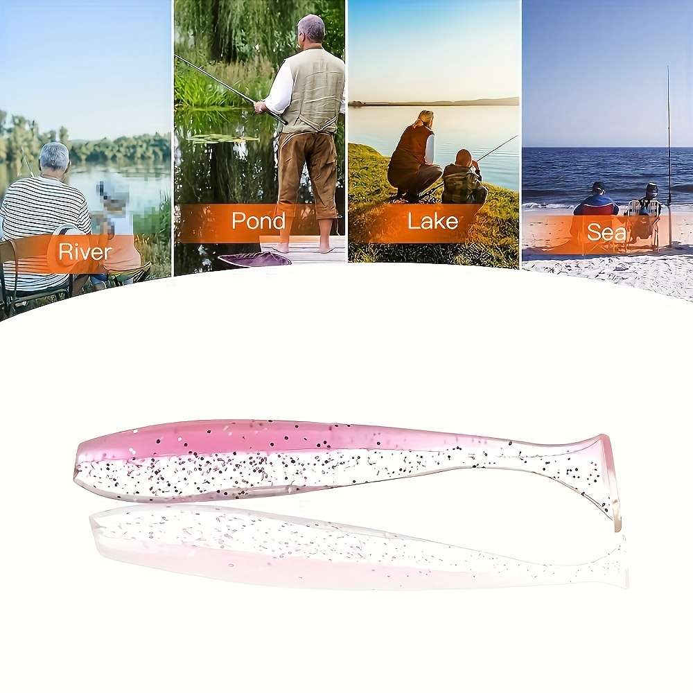 30pcs 9cm Silicone Soft Fishing Lures Set