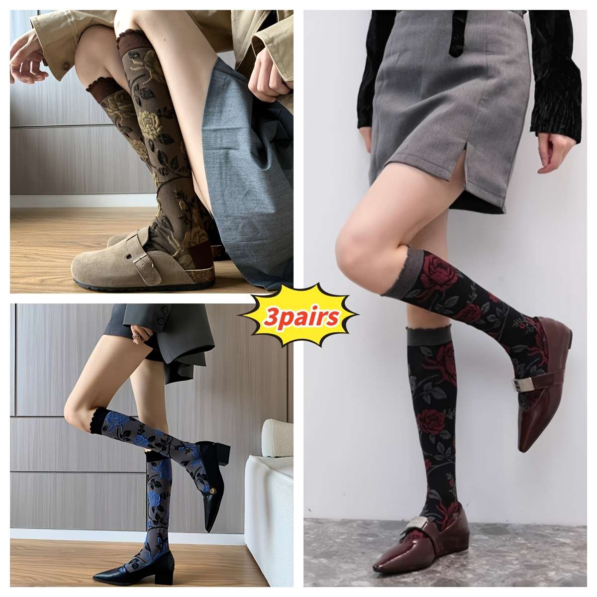 Women S Socks Color Red