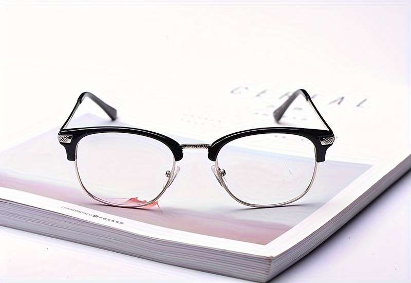 Glasses Color Tea Crystal Black Frame Itemsv1