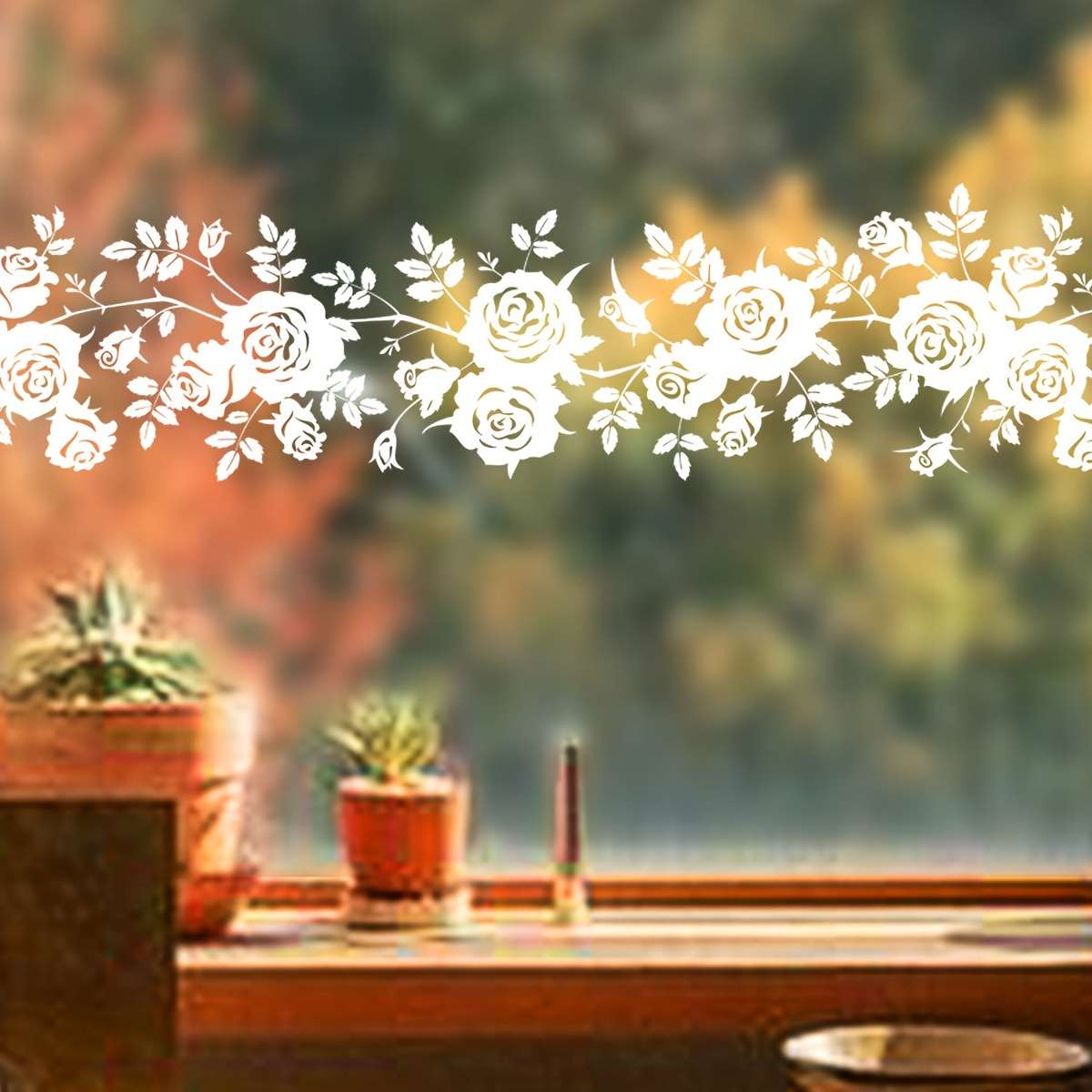 Window Stickers Size 11*50Cm*2Pcs