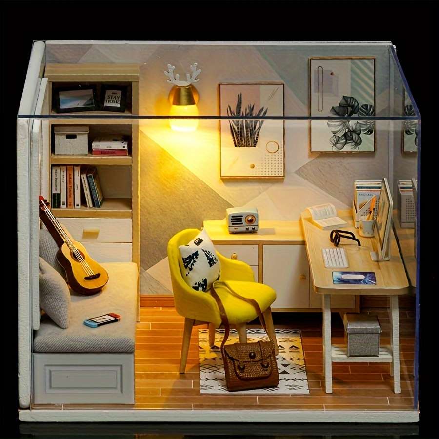 3D Model Desktop Ornament Items Sunshine Study  Dust Cover  Tools