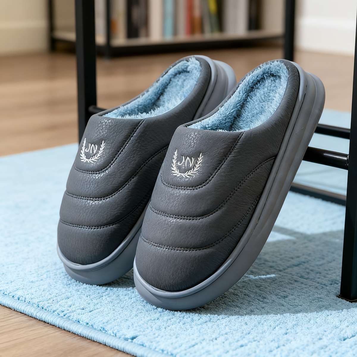 Cotton Slippers Color Coffee Brown Sizeuk 8.5-9