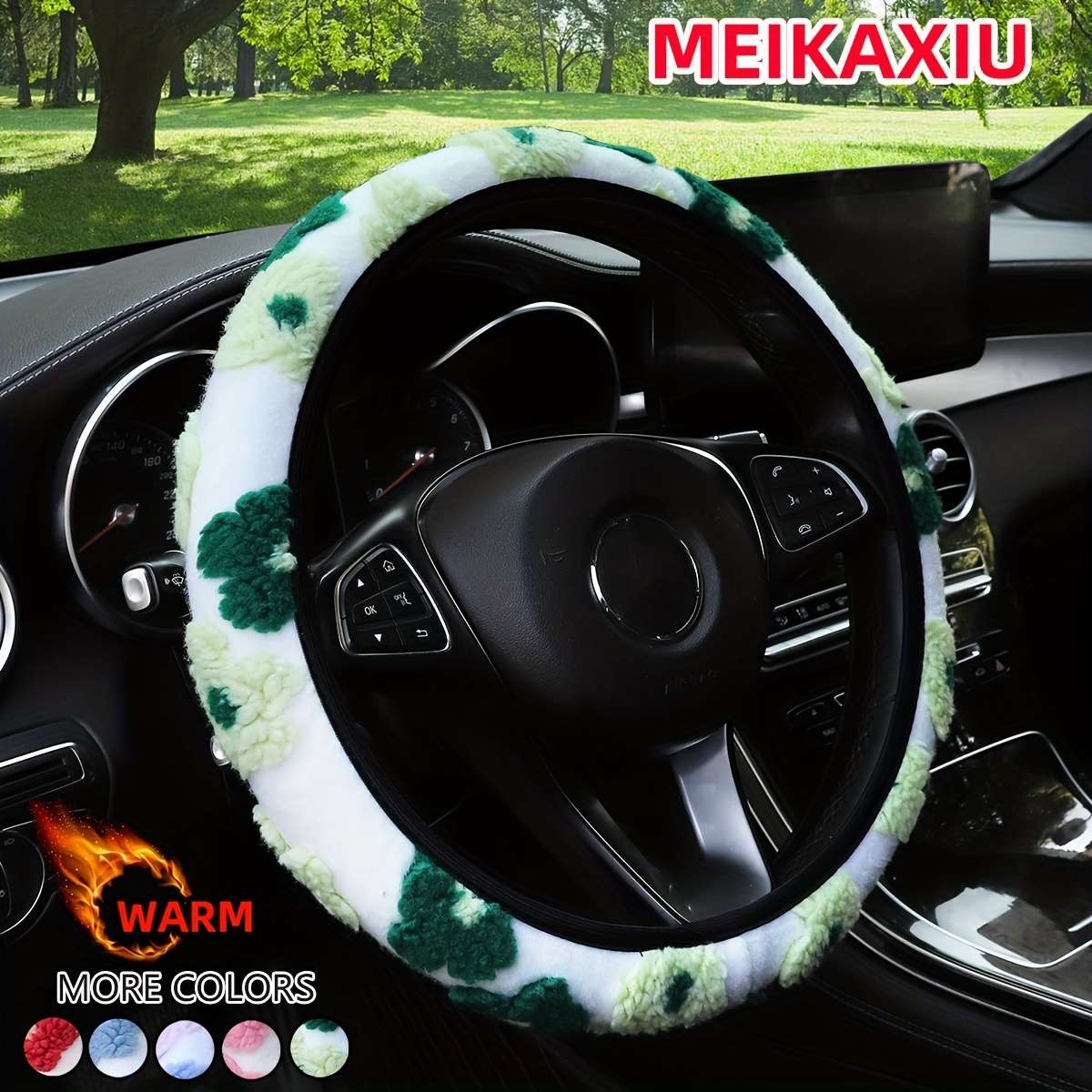 Car Steering Wheel Cover Blue