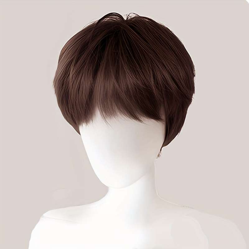 Light Brown-1 Mens Wigs Hair Length 15.24Cm