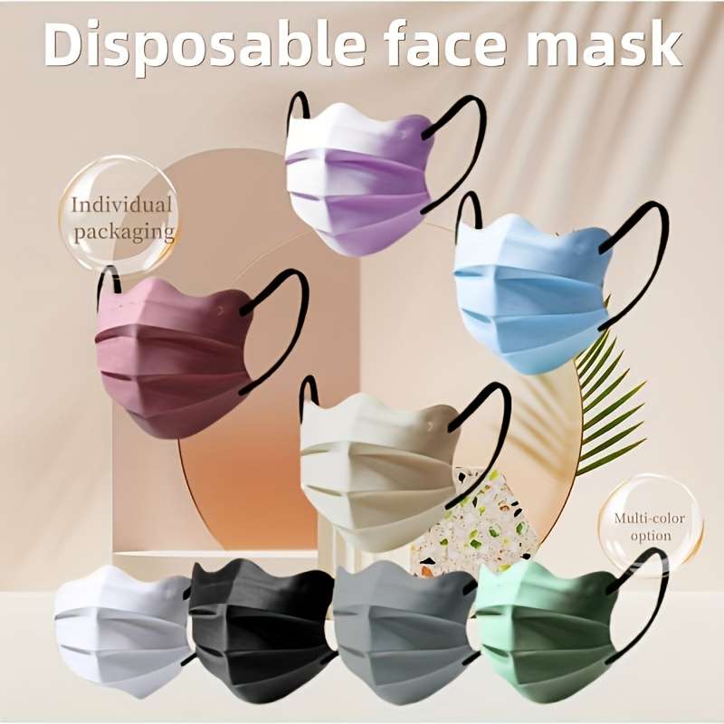 Face Masks Color 5 Colors Mixed Quantity50pcs