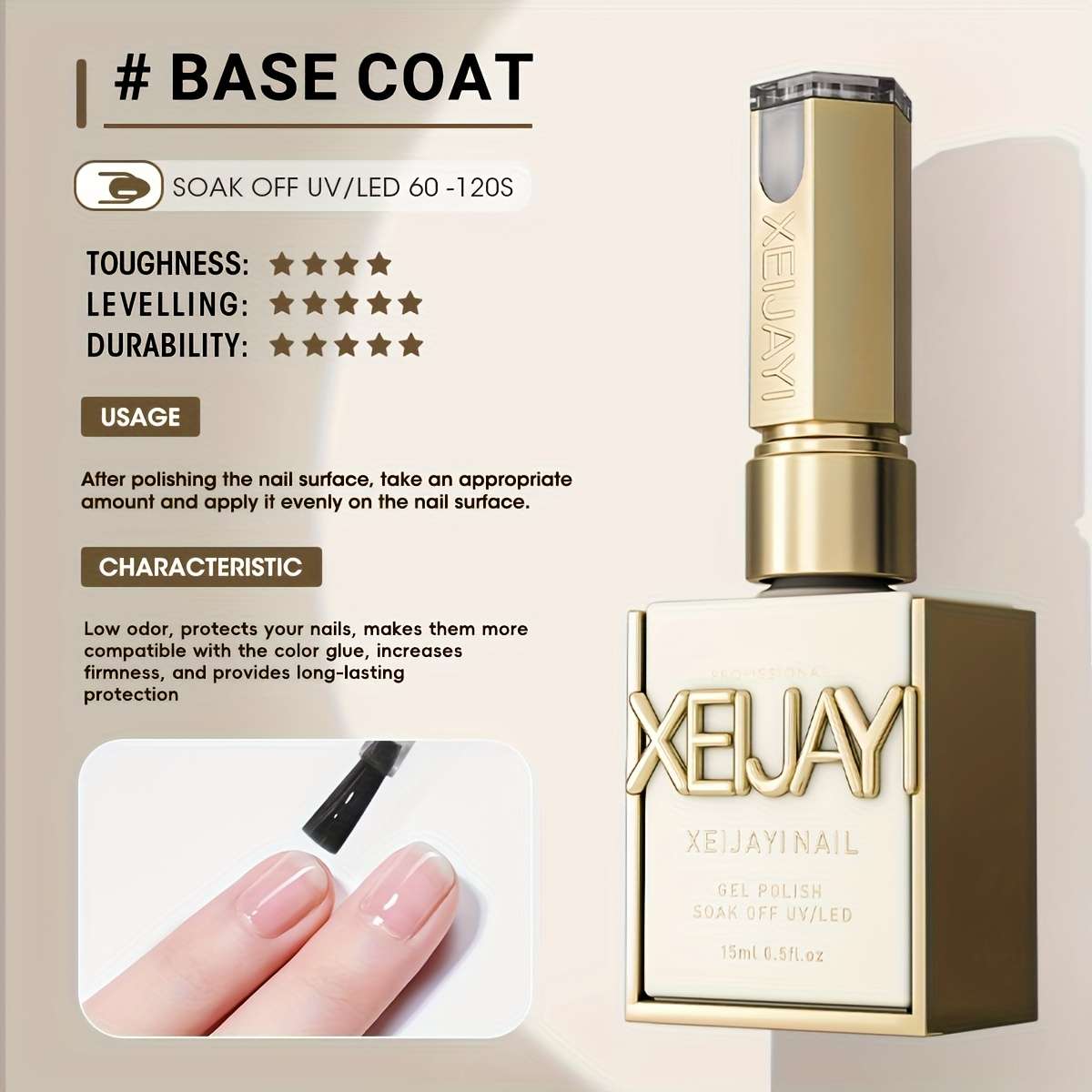 Nail Polish Color 2Pcs Primersealant