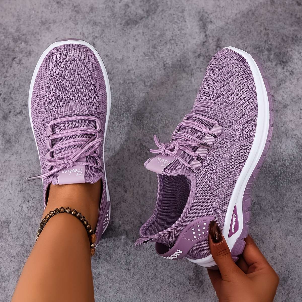 Women S Sneakers Color Light Purple Sizeuk 3.5