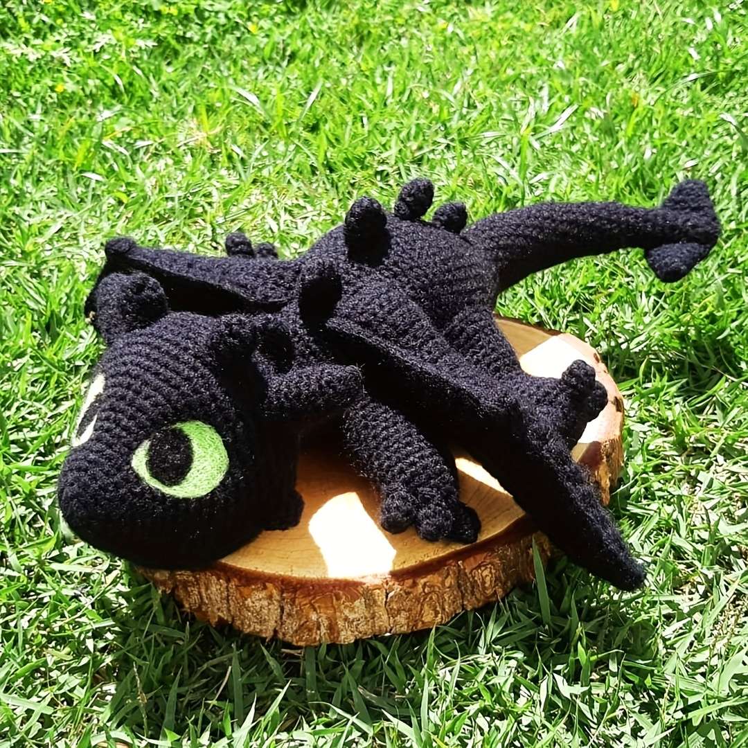 Plush Toyss Style Black Dragon