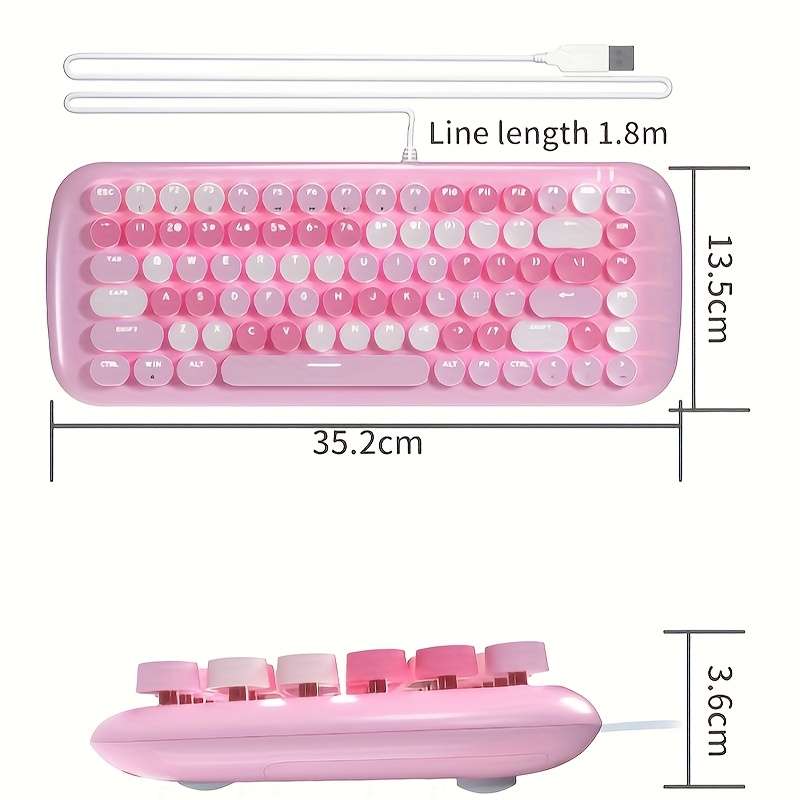 Keyboard Color Sky Blue Mixed Colors