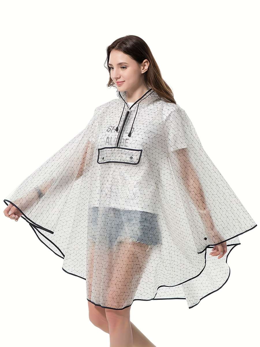 Raincoat White Size Asian Onesize