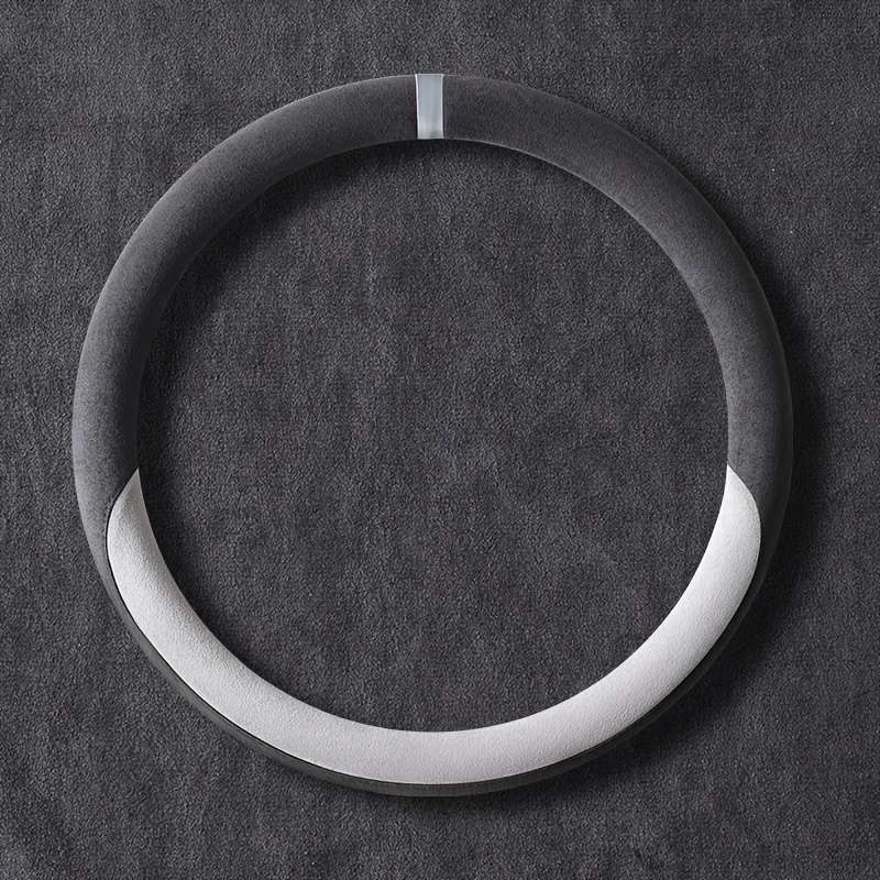 Car Steering Wheel Cover Dark Gray Model Round