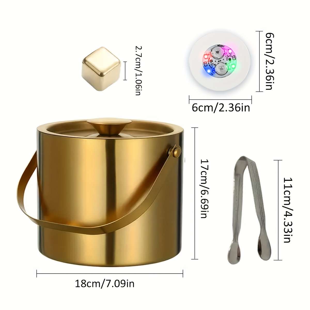 Ice Bucket Capacity 2L